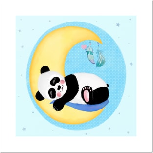 Baby Panda is dreaming Posters and Art